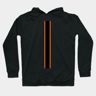 Luton Town Retro Home 1977 -78 White and Orange White Black Bars Hoodie